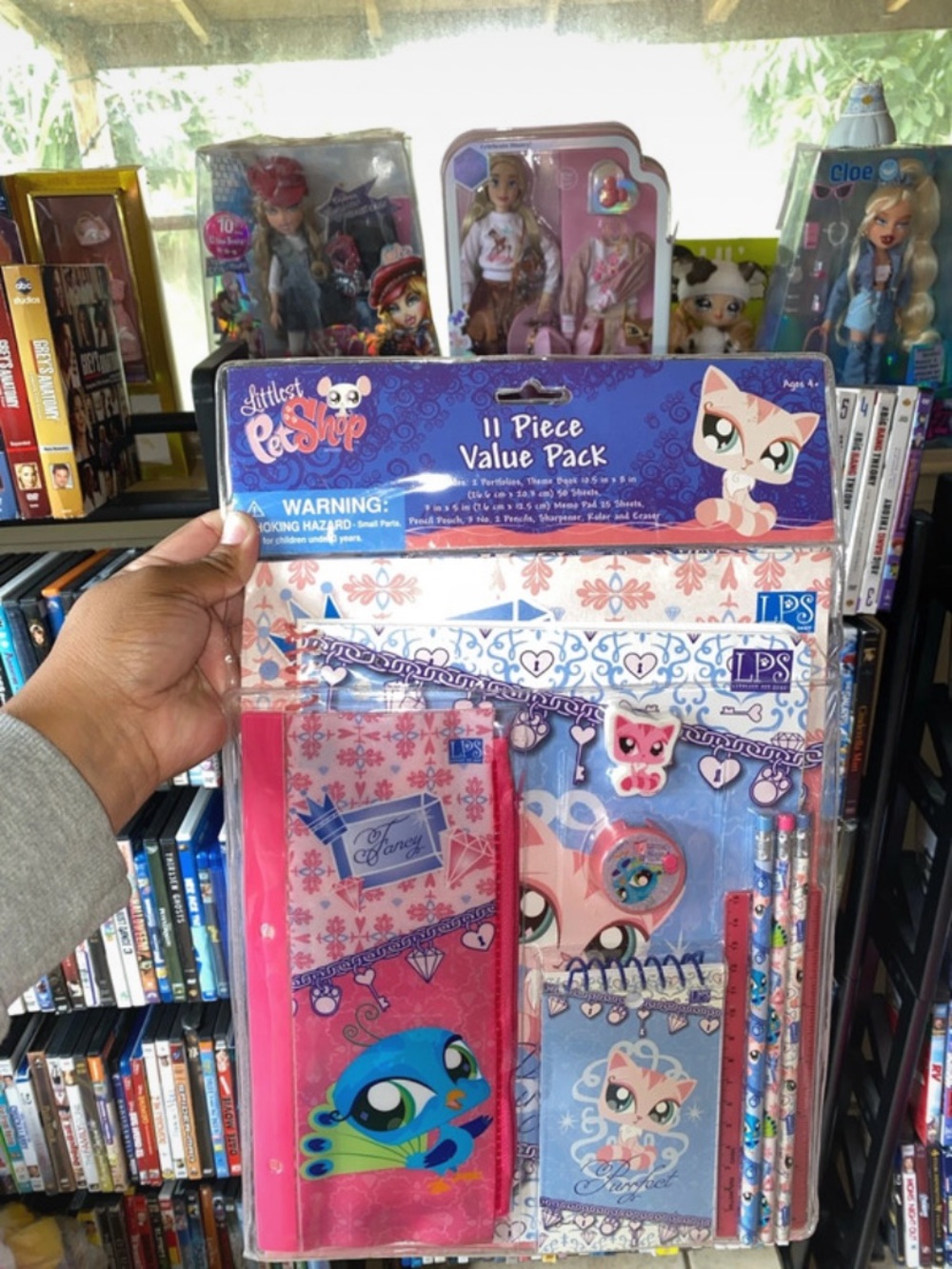 Littlest Pet Shop Pink & Blue 11-Piece Stationery Set vintage “RARE “